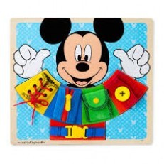 Melissa & Doug Mickey Mouse Wooden Basic Skills Board